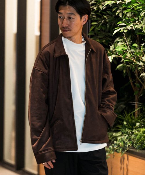 ITEMS URBANRESEARCH(アイテムズアーバンリサーチ（メンズ）)/裏フリースフェイクスエードZIP UP ジャケット/img22