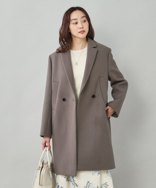 【Oggi専属モデル 滝沢カレンさん着用】ウールメルトン チェスターコート 