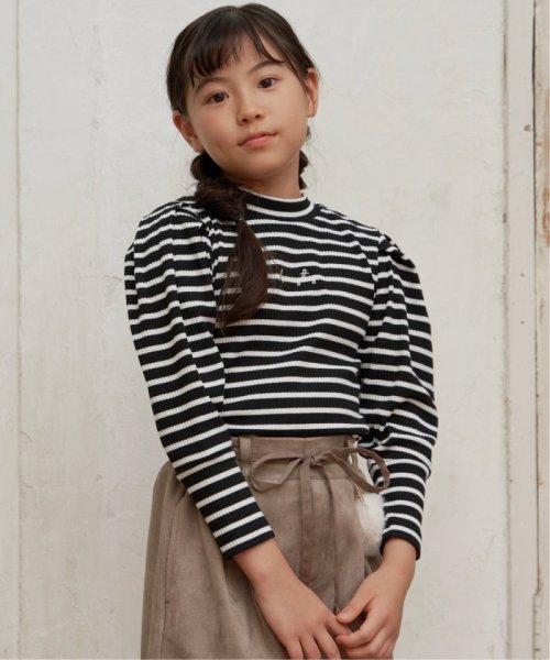 ikka kids(イッカ　キッズ)/袖ボリュームテレコボーダーT（120〜160cm）/img31