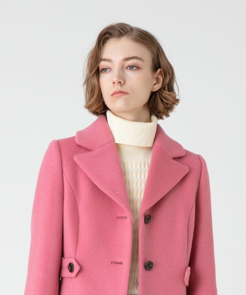 【LOULOU WILLOUGHBY】ダブルビーバーロングコート 