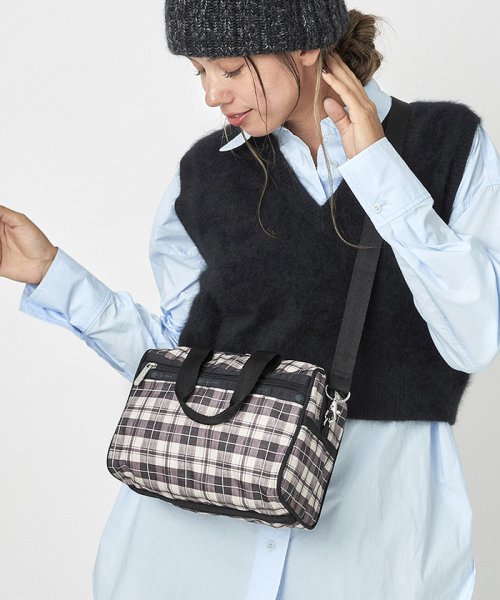 EVERYDAY SM SATCHELオータムブラックチェック EVERYDAY SM