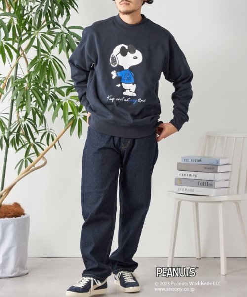 SHIPS any MEN(シップス　エニィ　メン)/SHIPS any: SNOOPY コラボ ワンポイント  バックプリント スウェット 23AW◇/img12