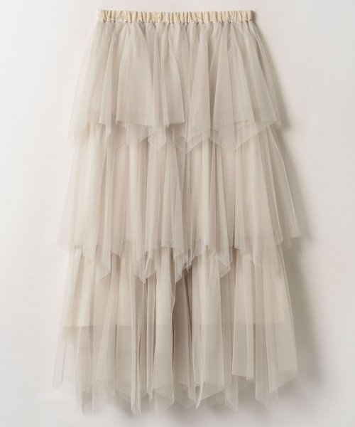 ソフトチュールティアードスカート 詳細画像 167cm B80 W65 H89　着用サイズ：02