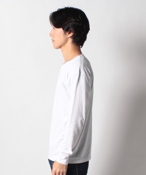 JEANS MATE(ジーンズメイト)/【ZERO STAIN】キーネック ロンT 汗染みの目立たない Tシャツ  撥水 防汚 UVカット 紫外線対策/img01