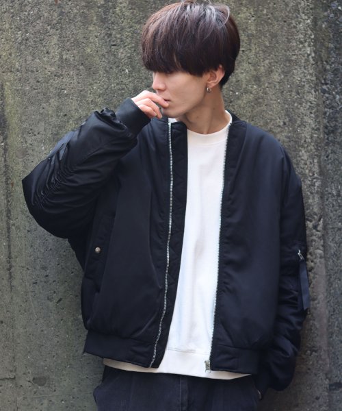 定価32,780円【サキャスティック】MA-1変形オーバーサイズジャケット 過多 