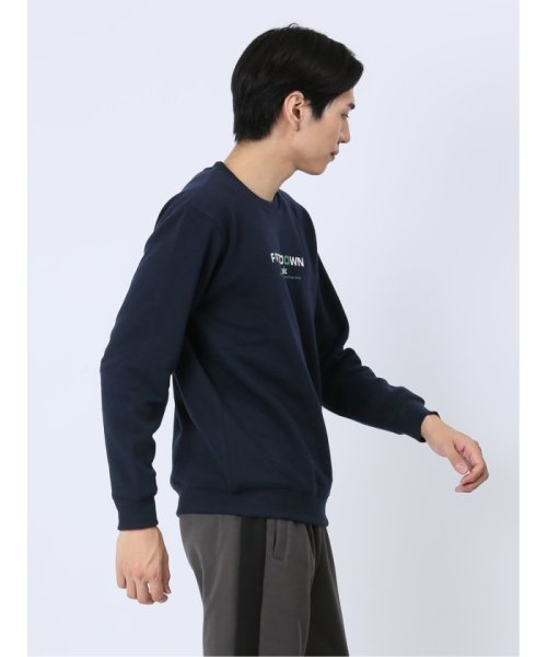 TAKA-Q(タカキュー)/【WEB限定】ファーストダウン/FIRST DOWN パイル裏起毛ロゴプリント クルートレーナー メンズ Tシャツ カットソー カジュアル インナー ビジネス /img03