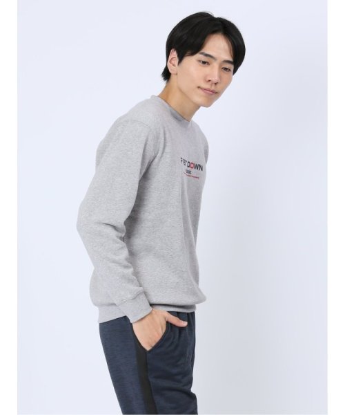 TAKA-Q(タカキュー)/【WEB限定】ファーストダウン/FIRST DOWN パイル裏起毛ロゴプリント クルートレーナー メンズ Tシャツ カットソー カジュアル インナー ビジネス /img12