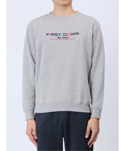 TAKA-Q(タカキュー)/【WEB限定】ファーストダウン/FIRST DOWN パイル裏起毛ロゴプリント クルートレーナー メンズ Tシャツ カットソー カジュアル インナー ビジネス /img13