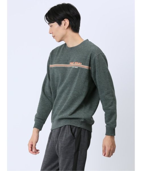 TAKA-Q(タカキュー)/【WEB限定】ファーストダウン/FIRST DOWN パイル裏起毛パネルプリント クルートレーナー メンズ Tシャツ カットソー カジュアル インナー ビジネス/img25