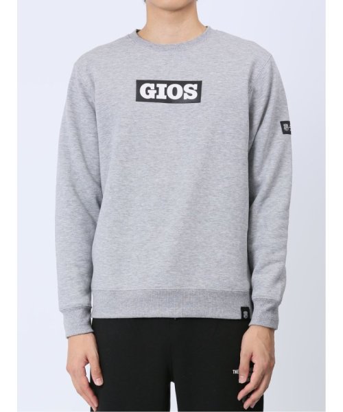 TAKA-Q(タカキュー)/【WEB限定】ジオス/GIOS 裏起毛ボックスロゴ クルートレーナー メンズ Tシャツ カットソー カジュアル インナー ビジネス ギフト プレゼント/img04