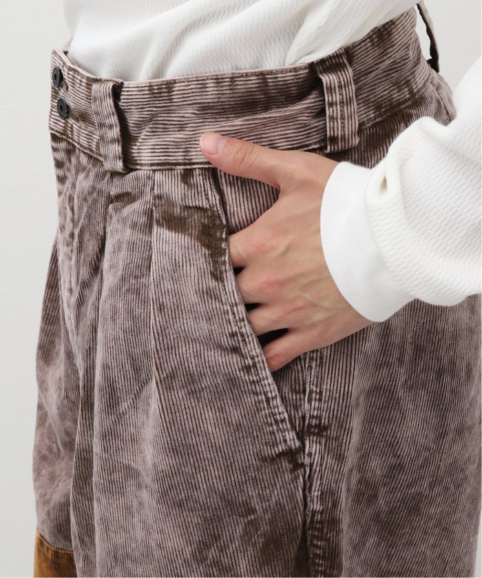 【J.S.Homestead】CORDUROY BLEACHING TROUSERS