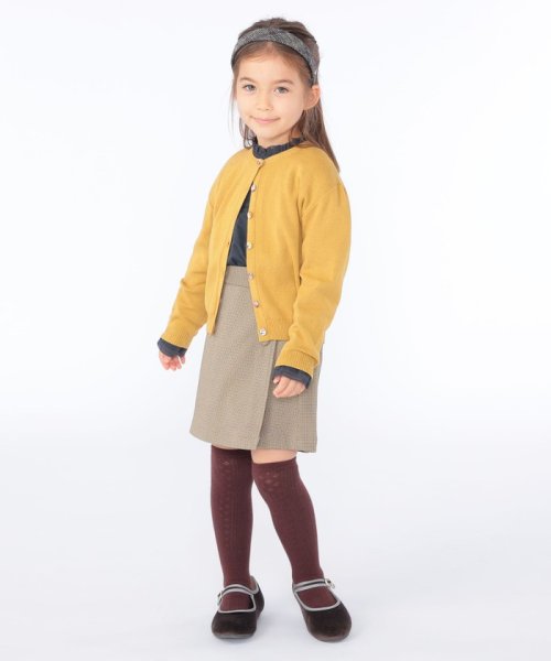 SHIPS KIDS(シップスキッズ)/SHIPS KIDS:100～130cm / リバティ ギャザー スリーブ カーディガン/img04