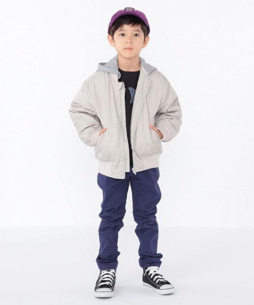 SHIPS KIDS(シップスキッズ)/SHIPS KIDS:100～130cm / MA－1 キルティング フード ジャケット/img02