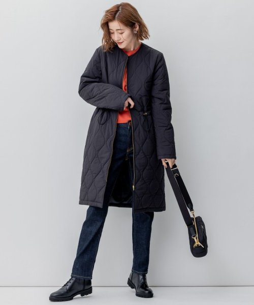 【杏さん着用/撥水加工】 中綿 ロング パディング アウター パディング