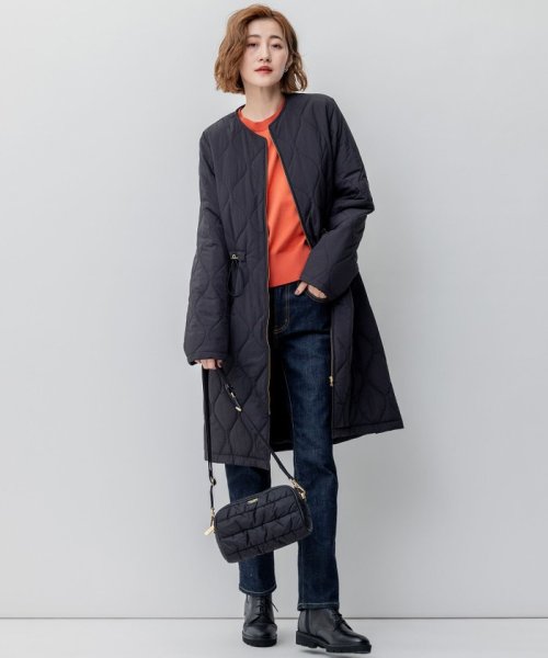 【杏さん着用/撥水加工】 中綿 ロング パディング アウター パディング