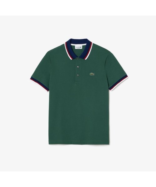 LACOSTE Mens(ラコステ　メンズ)/配色ボーダーリブニット鹿の子地ポロシャツ/img09