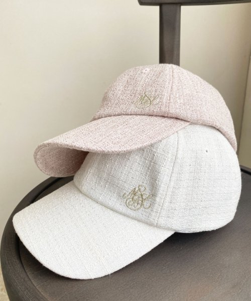 MAJESTIC LEGON(マジェスティックレゴン)/ツイードロゴ刺繍CAP/img05