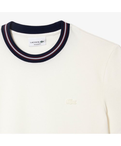 LACOSTE Mens(ラコステ　メンズ)/ボーダーリブネック鹿の子地Tシャツ/img10