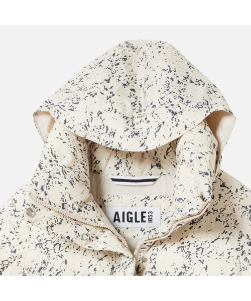 AIGLE(エーグル)/撥水 インサレーションフーデッドジャケットオールオーバープリント/img18