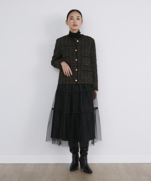 セール】チュールティアードスカート(505709316) | イネド(INED  