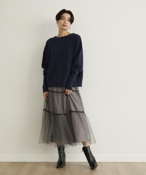 セール】チュールティアードスカート(505709316) | イネド(INED  