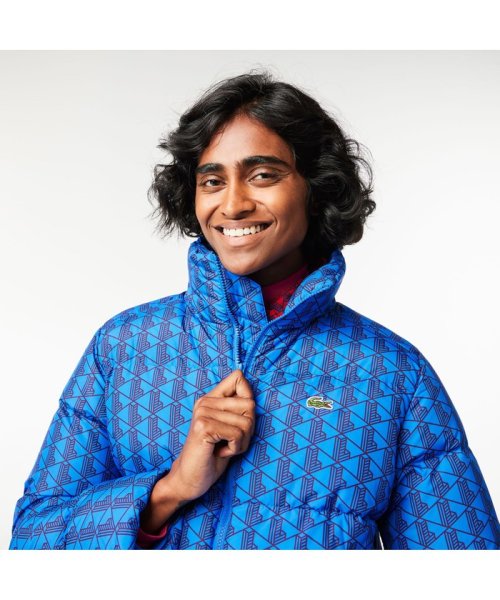 モノグラムプリントダウンジャケット 