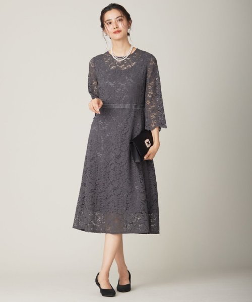 【洗える】総レース ワンピース 