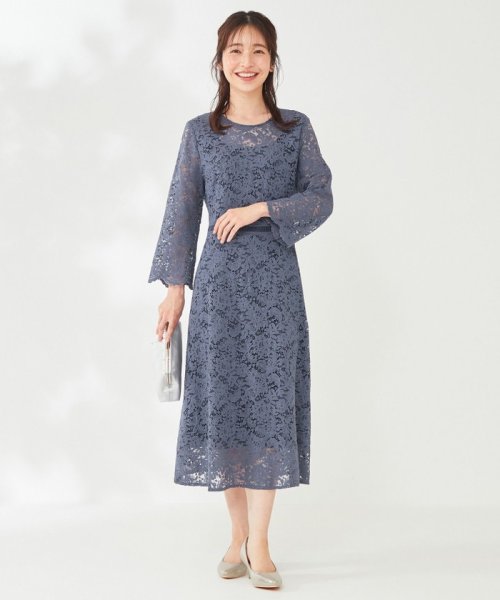 【洗える】総レース ワンピース 