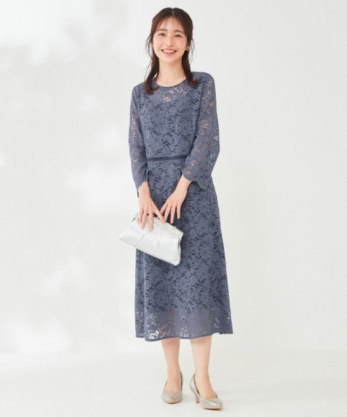 【洗える】総レース ワンピース 