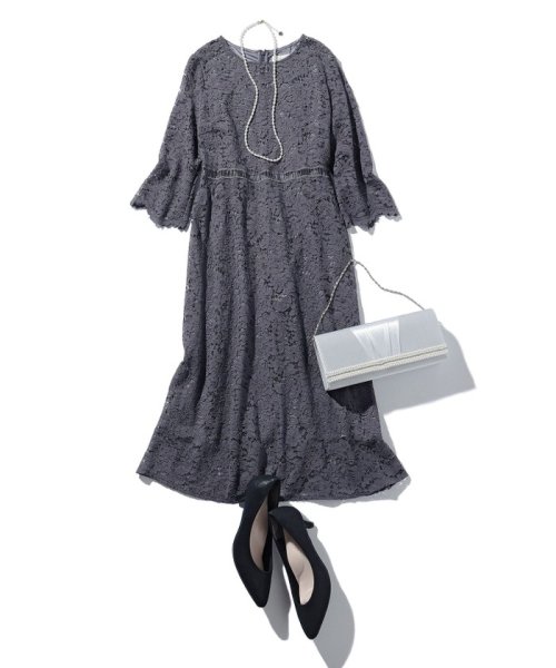 【洗える】総レース ワンピース 