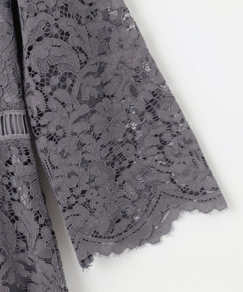 【洗える】総レース ワンピース 