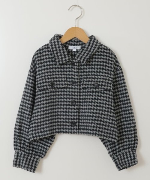 a.v.v(KID'S)(アー・ヴェ・ヴェキッズ)/[120－130]【セットアップ対応】シャギーチェックショートジャケット/img35