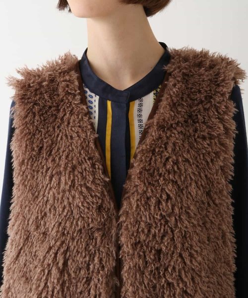 【洗える】エコファーベスト 着用サイズ9号