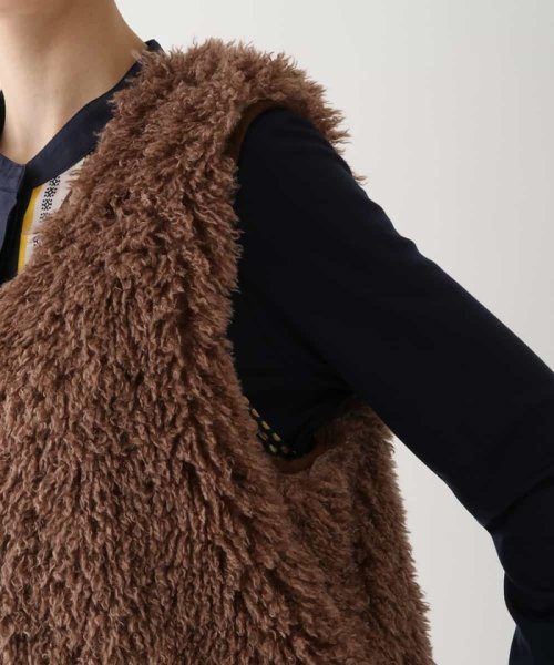 【洗える】エコファーベスト 着用サイズ9号