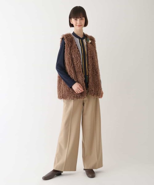 【洗える】エコファーベスト 着用サイズ9号