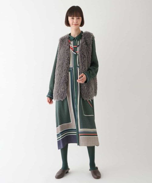 【洗える】エコファーベスト 着用サイズ9号