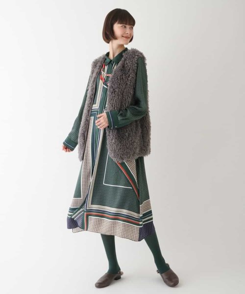 【洗える】エコファーベスト 着用サイズ9号