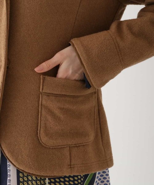 ウールパイルテーラードジャケット 着用サイズ9号