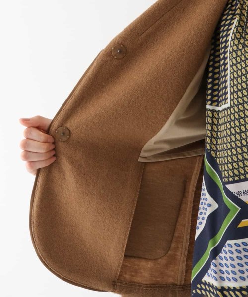 ウールパイルテーラードジャケット 着用サイズ9号