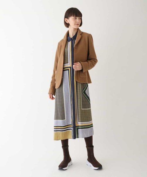 ウールパイルテーラードジャケット 着用サイズ9号