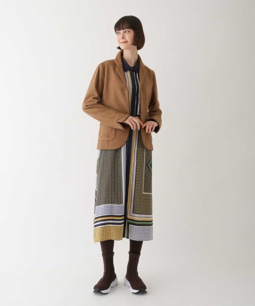 ウールパイルテーラードジャケット 着用サイズ9号