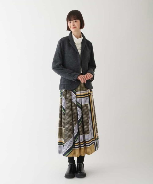 ウールパイルテーラードジャケット 着用サイズ9号