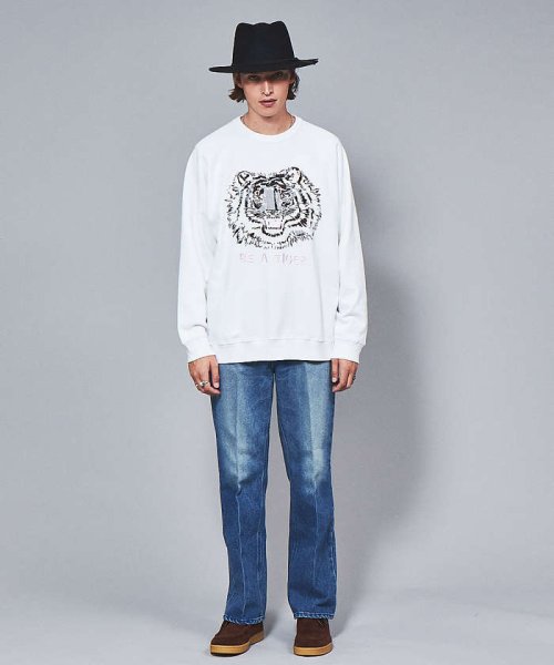 【NUTMEG MILLS/ナツメグミルズ】 / TIGER EMB CREW NUTMEG モデル：H182 B83 W72 H89 MILLS/ナツメグミルズ