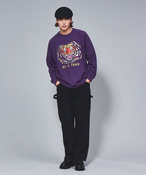 【NUTMEG MILLS/ナツメグミルズ】 / TIGER EMB CREW NUTMEG モデル：H182 B83 W72 H89 MILLS/ナツメグミルズ