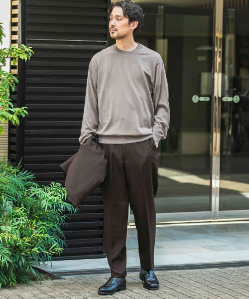 URBAN RESEARCH DOORS(アーバンリサーチドアーズ)/『イージーケア』LIFE STYLE TAILOR　ウールライクツイルコンフォータブルパンツ/img16