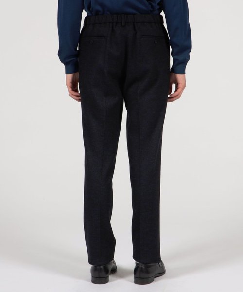 ウールコットンダブルジャガード イージースラックス 