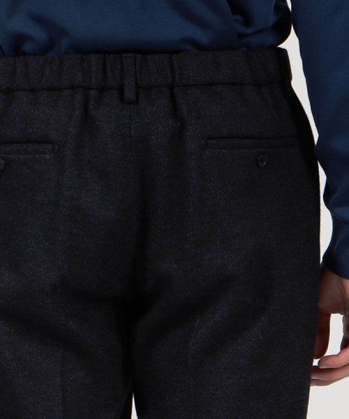 ウールコットンダブルジャガード イージースラックス 