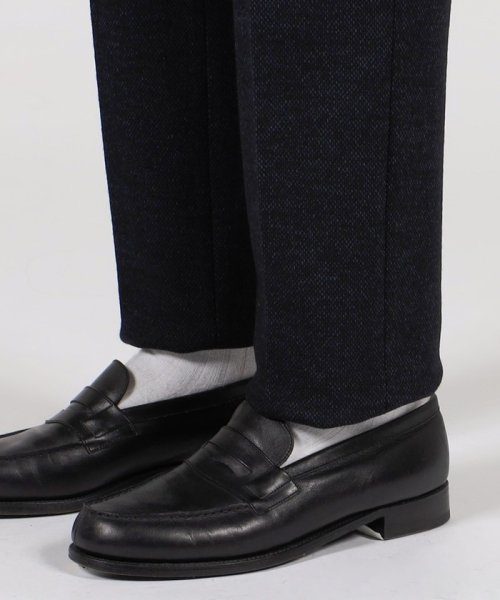 ウールコットンダブルジャガード イージースラックス 