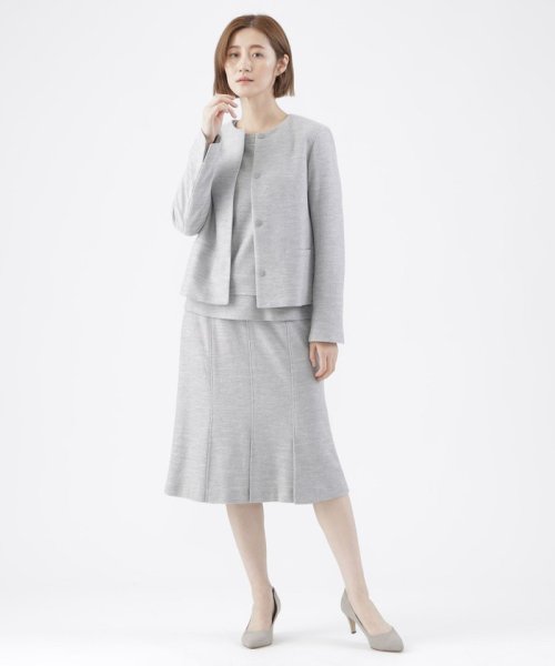 【80周年記念アイテム】【美シリーズ】ブライトツィードノーカラージャケット 美シリーズ 80周年記念アイテム