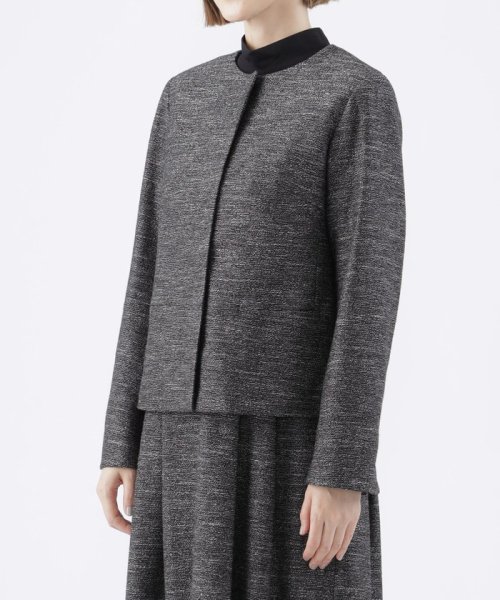 【80周年記念アイテム】【美シリーズ】ブライトツィードノーカラージャケット 美シリーズ 80周年記念アイテム